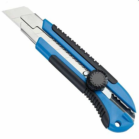 Нож с винтовым фиксатором пластиковая ручка Storch Premium (25мм)