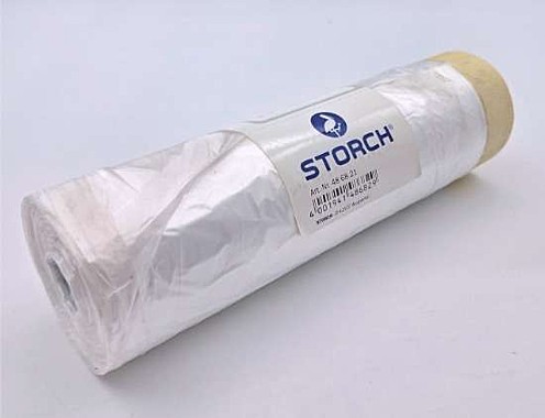 Пленка защитная с белой малярной лентой Storch Profi CQ Folie (210см*20м)