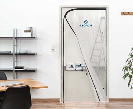 Пленочная дверь с L молнией Storch Folientur mit Reisverschluss L-Form (220см*110см)